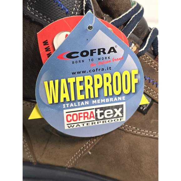 COFRA the Italian Brand Men's Size 8W Waterproof Chase Brown EH PR Work Boots - Picture 13 of 16